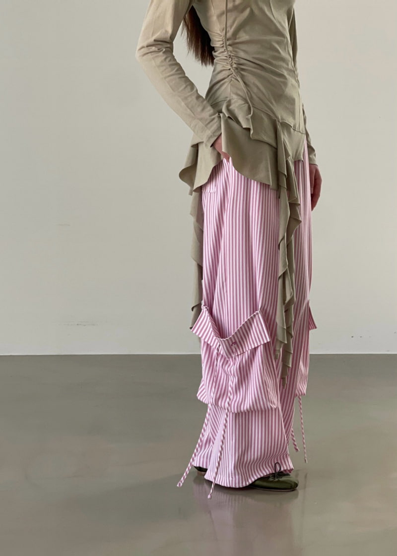 Another Avenue - Korean Women Fashion - #momslook - Stripe Pocket Pants - 8