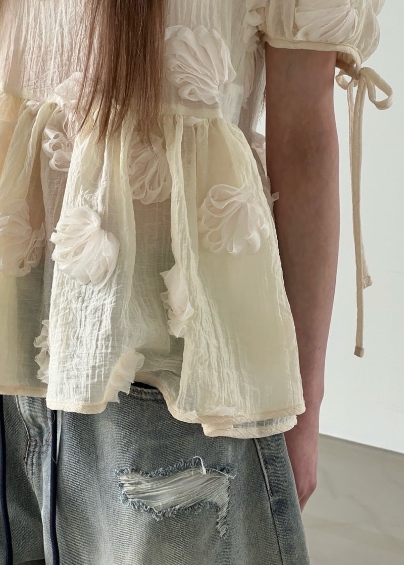 Another Avenue - Korean Women Fashion - #momslook - Flower Blouse - 9
