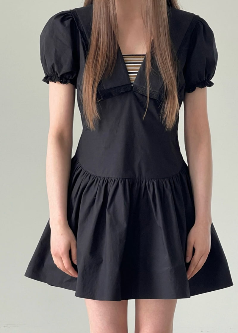 Another Avenue - Korean Women Fashion - #momslook - V Neck Collar One-piece - 12