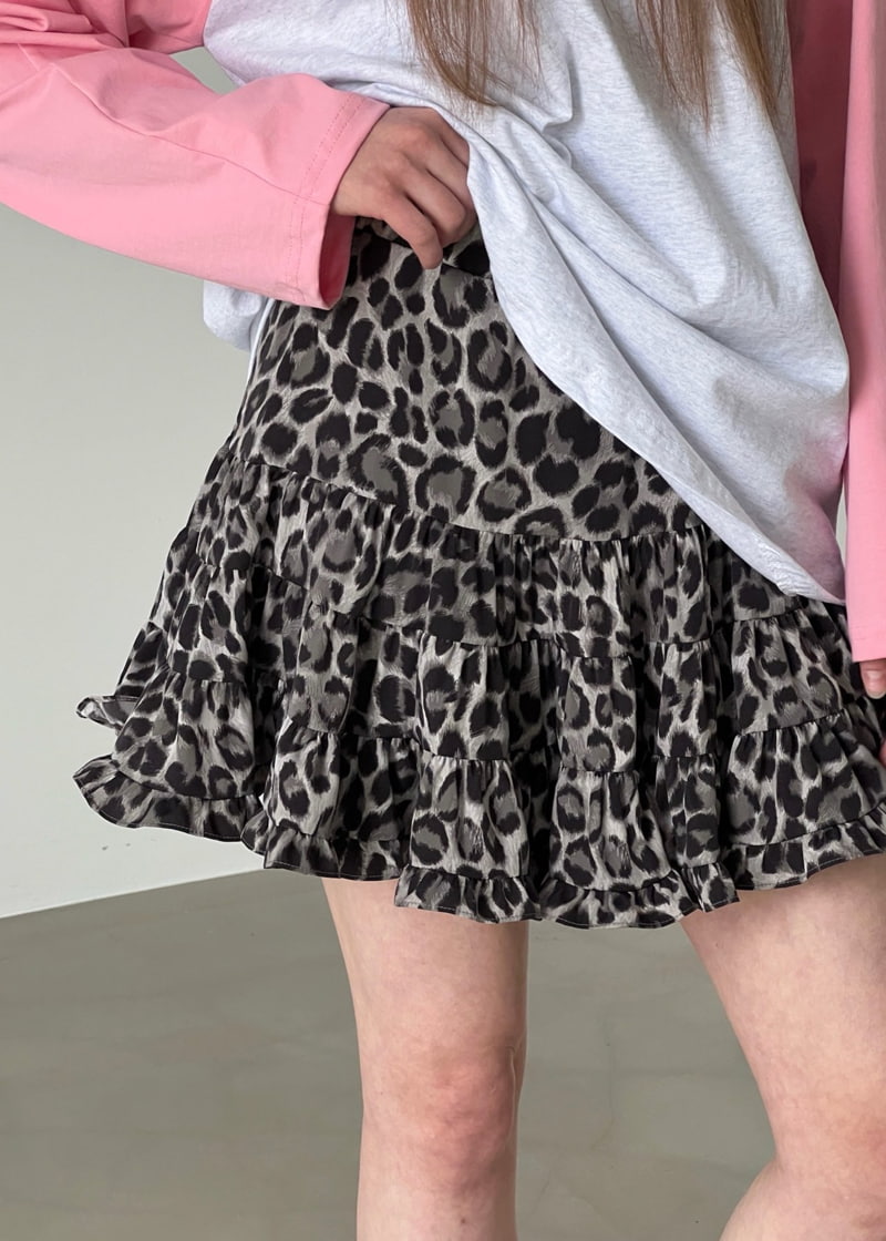 Another Avenue - Korean Women Fashion - #momslook - Leopard Cancan Skirt - 10