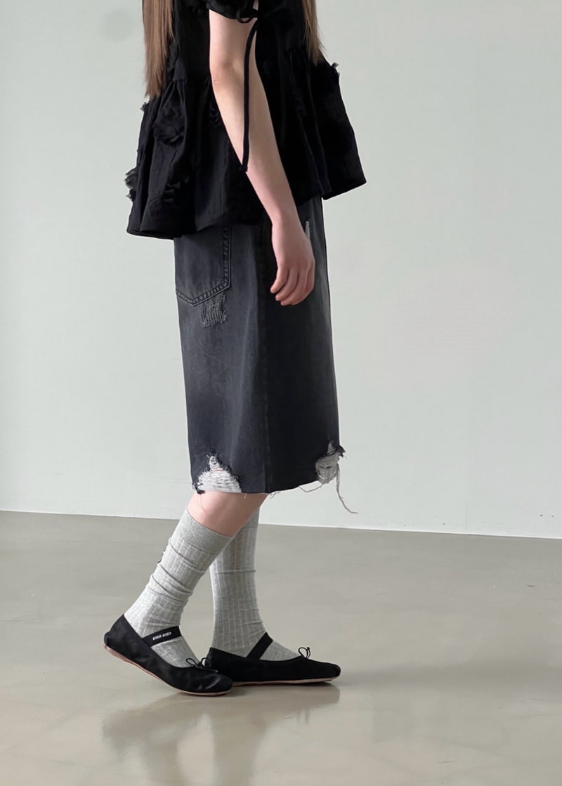 Another Avenue - Korean Women Fashion - #momslook - Overfit Vintage Half Denim Pants - 11