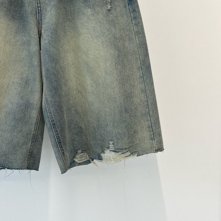 Another Avenue - Korean Women Fashion - #momslook - Overfit Vintage Half Denim Pants - 7