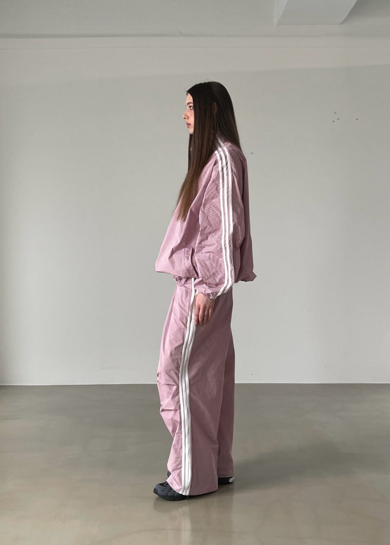 Another Avenue - Korean Women Fashion - #momslook - Three Lines Check Pants - 12