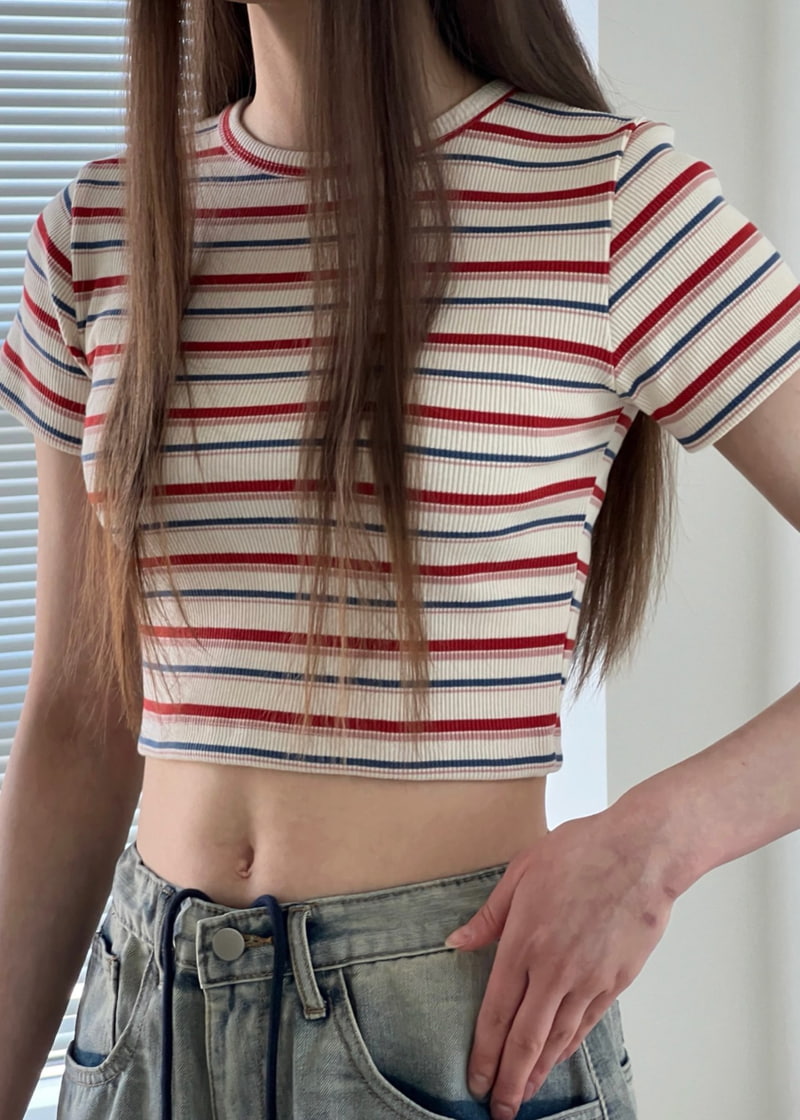Another Avenue - Korean Women Fashion - #momslook - Popo Crop Tee - 10