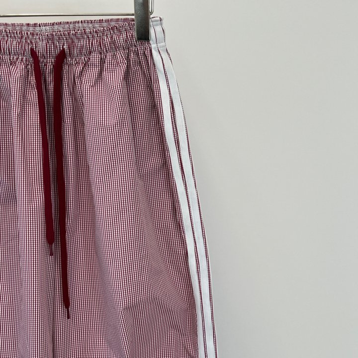 Another Avenue - Korean Women Fashion - #shopsmall - Three Lines Check Pants - 7