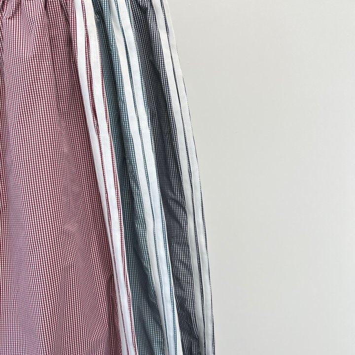 Another Avenue - Korean Women Fashion - #vintageinspired - Three Lines Check Pants - 2