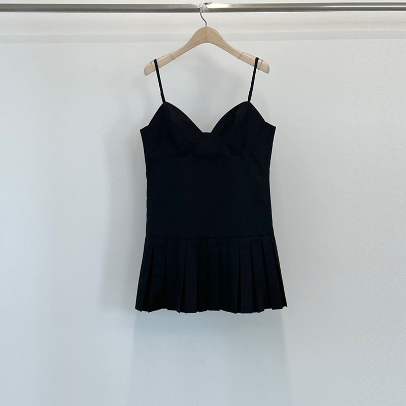 Another Avenue - Korean Women Fashion - #momslook - Pintuck Bustier One-piece - 4
