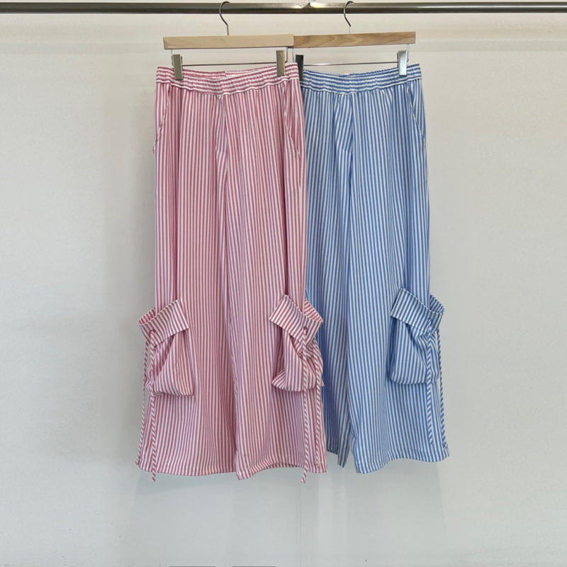 Another Avenue - Korean Women Fashion - #womensfashion - Stripe Pocket Pants