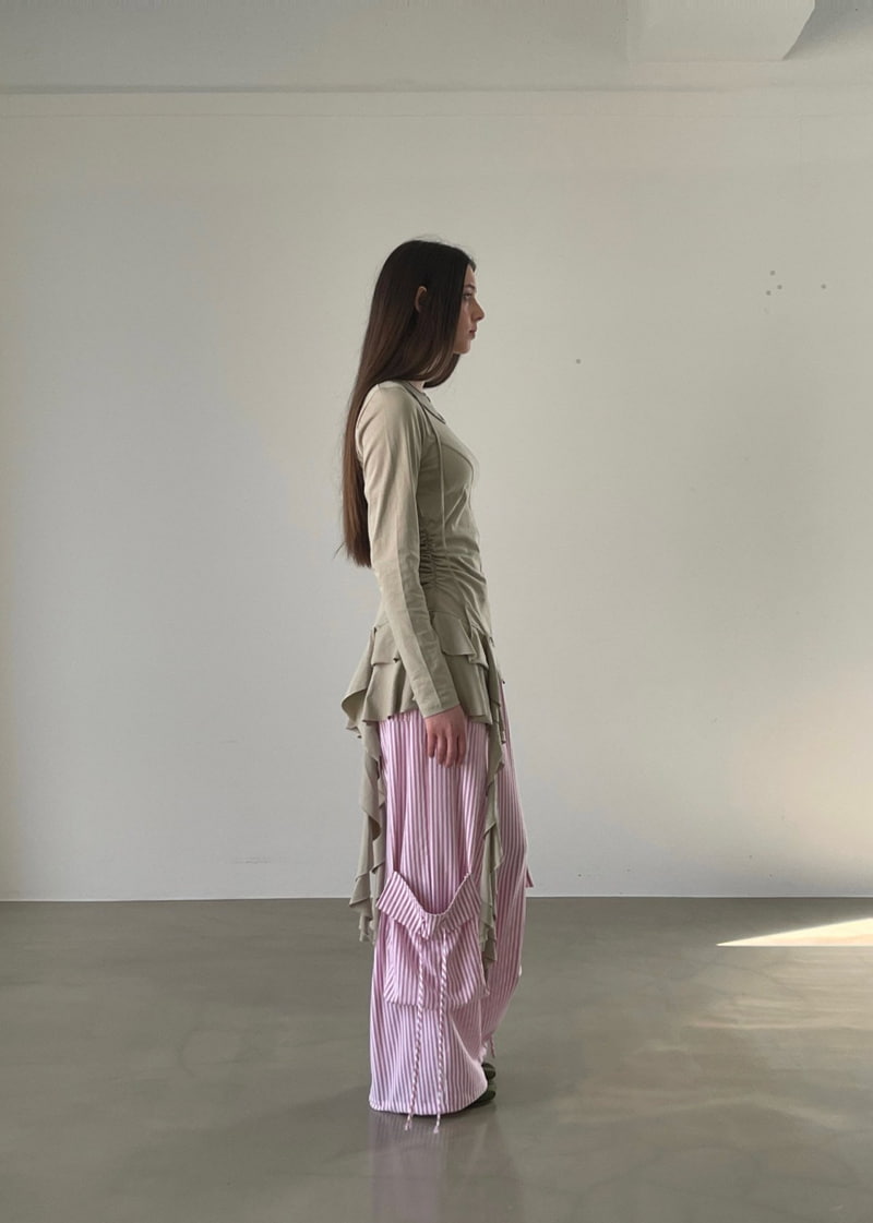 Another Avenue - Korean Women Fashion - #womensfashion - Stripe Pocket Pants - 7