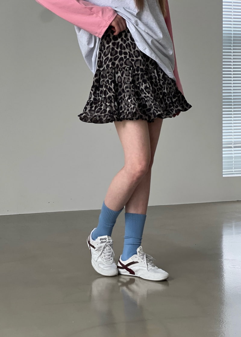 Another Avenue - Korean Women Fashion - #womensfashion - Leopard Cancan Skirt - 11