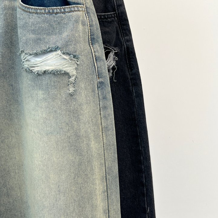 Another Avenue - Korean Women Fashion - #womensfashion - Overfit Vintage Half Denim Pants - 2