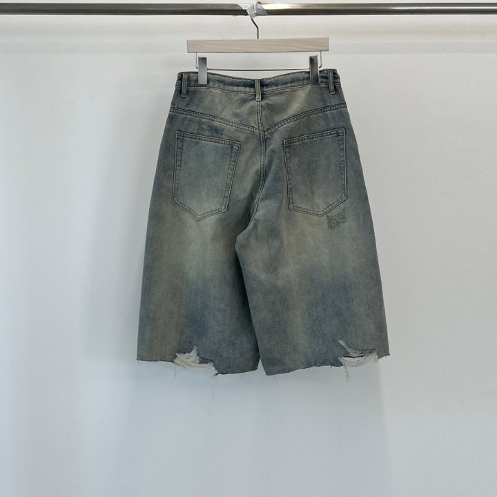 Another Avenue - Korean Women Fashion - #womensfashion - Overfit Vintage Half Denim Pants - 8