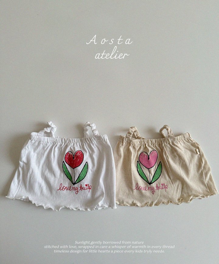 Aosta - Korean Baby Fashion - #babyboutique - Linen Tulip Blouse
