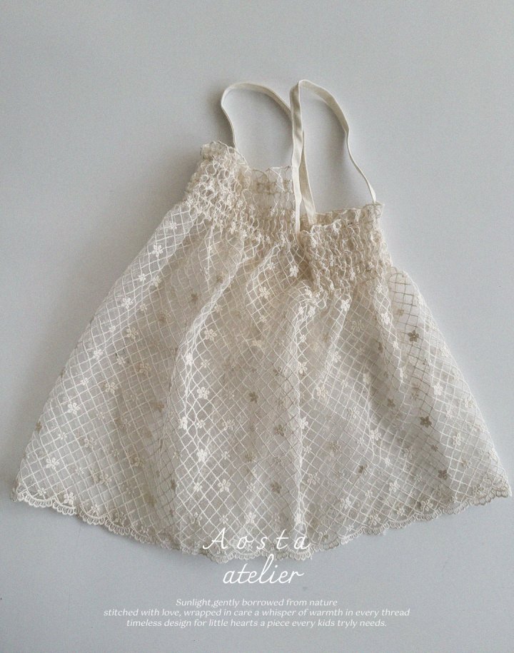 Aosta - Korean Baby Fashion - #babyboutique - Lace Dress - 6