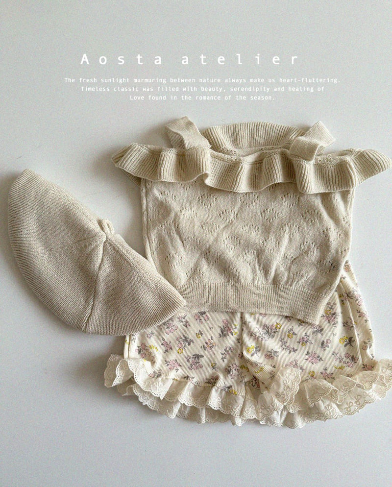 Aosta - Korean Baby Fashion - #babyboutique - Knit Frill Blouse - 7