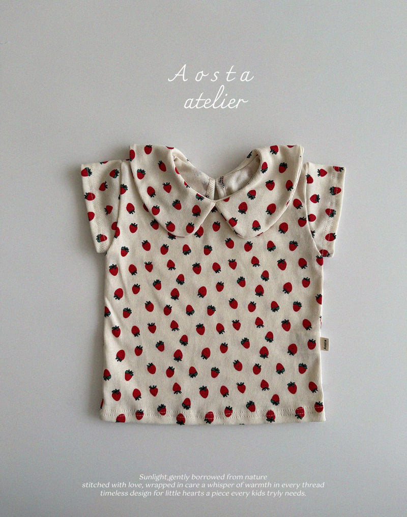 Aosta - Korean Baby Fashion - #babyboutique - Rib Collar Tee - 11