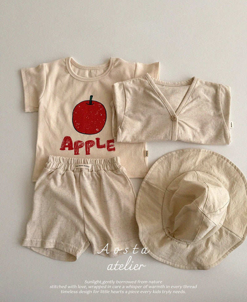 Aosta - Korean Baby Fashion - #babyboutique - Rib Apple Tee - 10