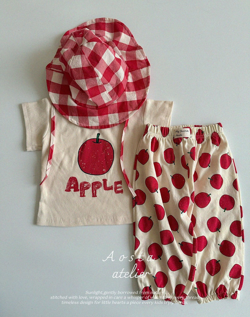 Aosta - Korean Baby Fashion - #babyboutique - Rib Apple Tee - 11