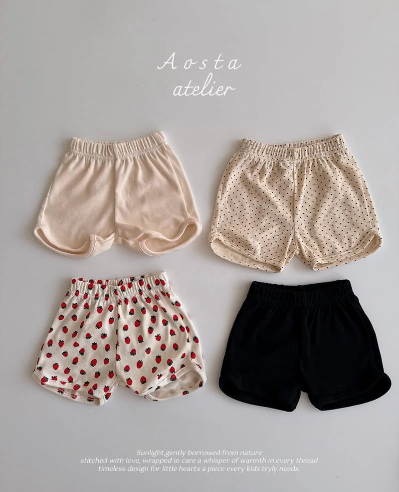 Aosta - Korean Baby Fashion - #babyboutique - Rib Short Pants - 9