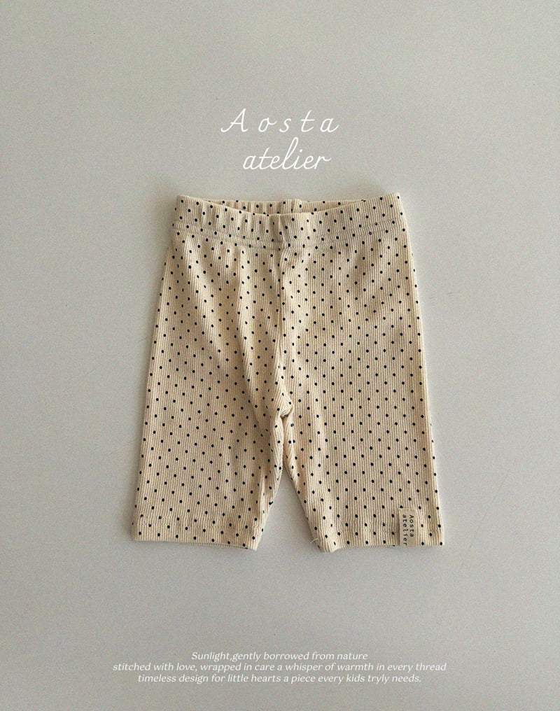 Aosta - Korean Baby Fashion - #babyboutique - Rib Biker Pants - 5