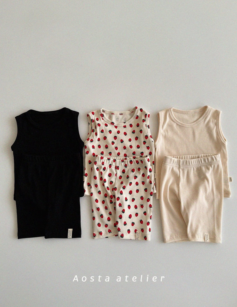 Aosta - Korean Baby Fashion - #babyboutique - Rib Sleeveless - 5