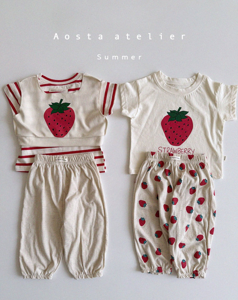 Aosta - Korean Baby Fashion - #babyboutique - Strawberry Tee - 9