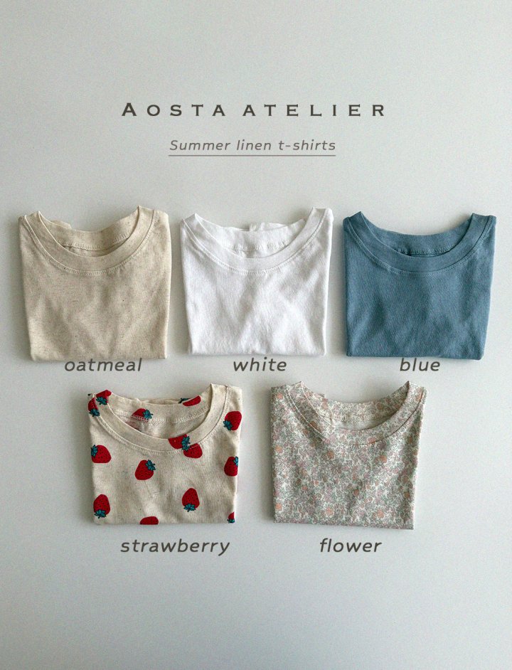 Aosta - Korean Baby Fashion - #babyboutiqueclothing - Linen Tee