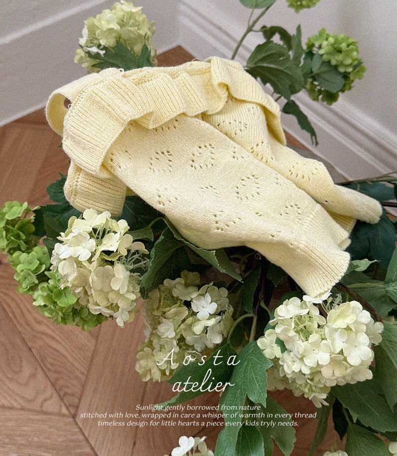Aosta - Korean Baby Fashion - #babyboutiqueclothing - Knit Frill Blouse - 8