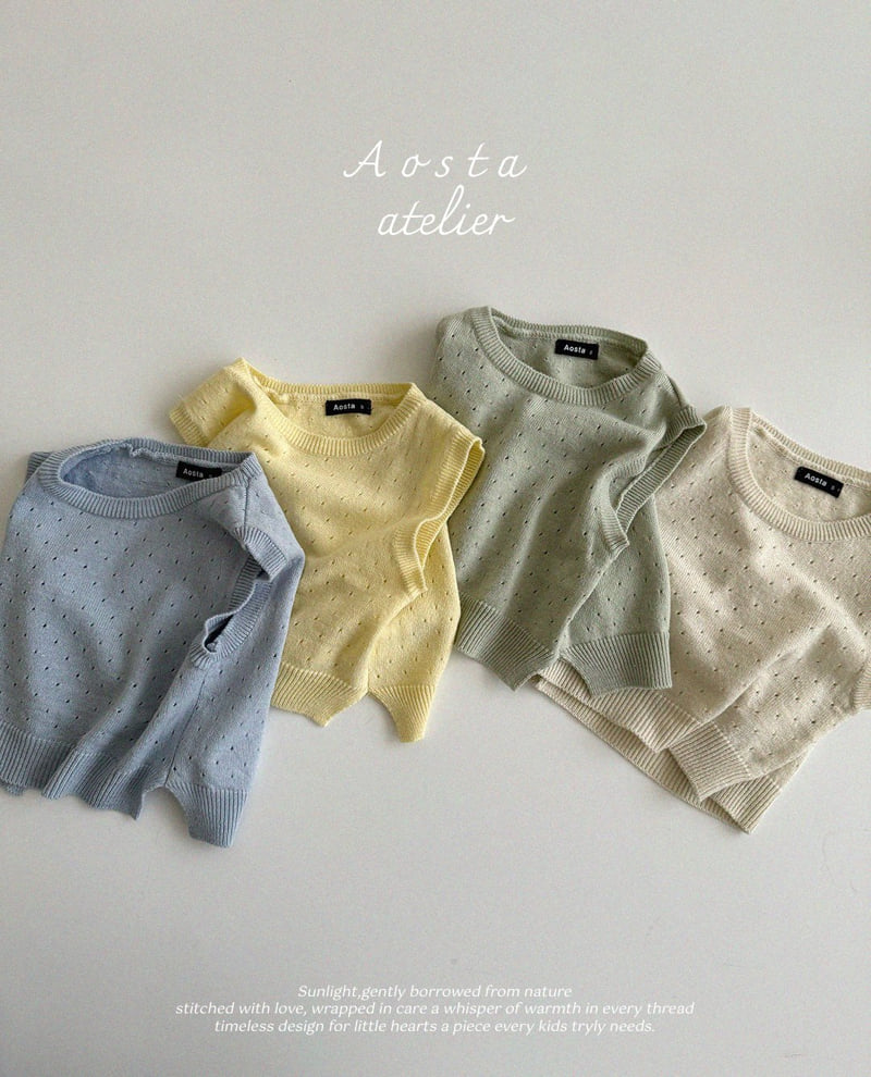 Aosta - Korean Baby Fashion - #babyboutique - Knit Manny Tee - 4
