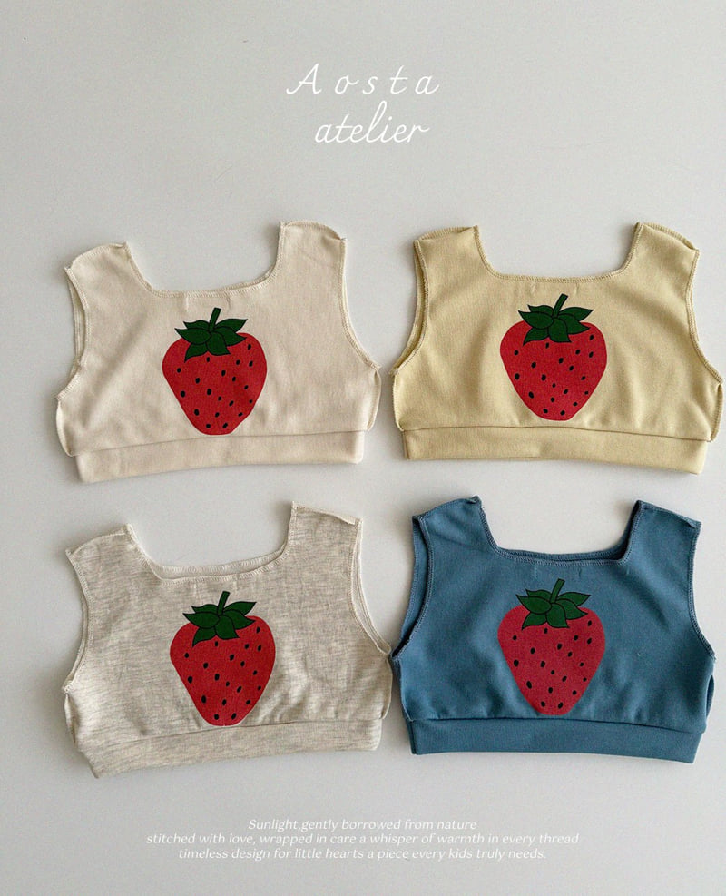 Aosta - Korean Baby Fashion - #babyboutiqueclothing - New New Strawberry Tee