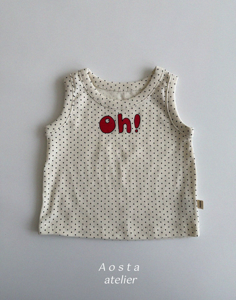 Aosta - Korean Baby Fashion - #babyboutiqueclothing - Rib Oh Sleeveless - 5