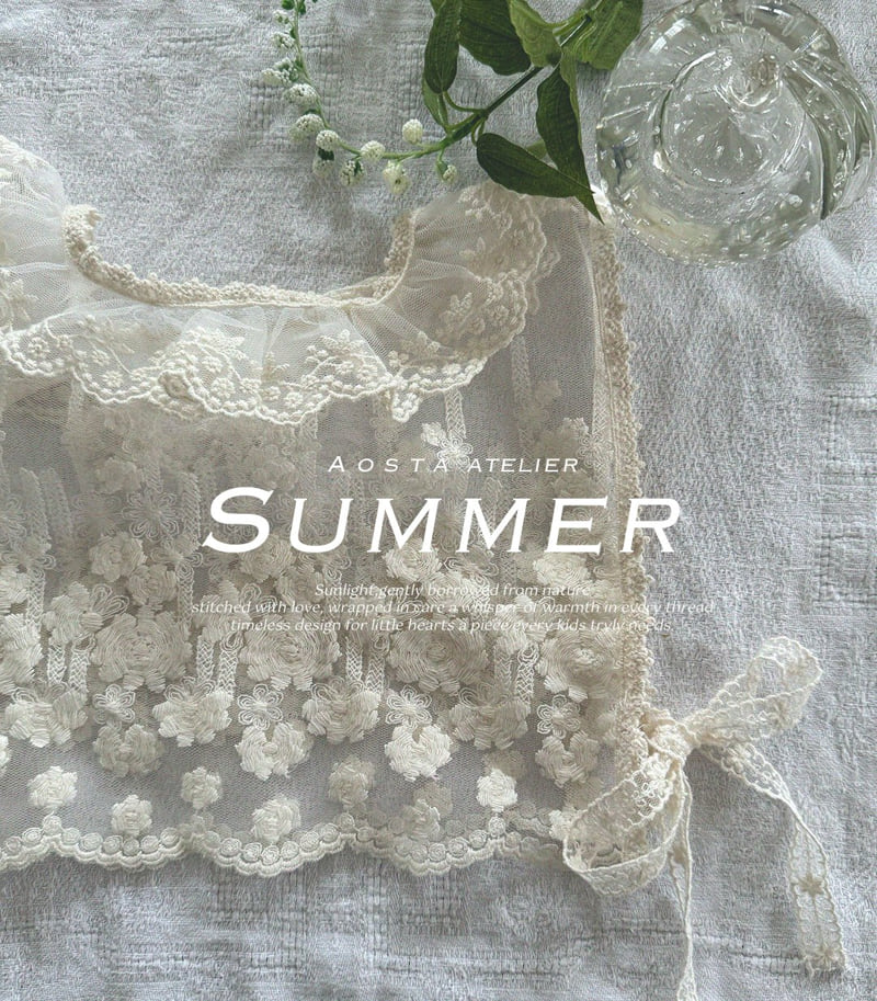 Aosta - Korean Baby Fashion - #babyboutiqueclothing - Lace Vest - 2