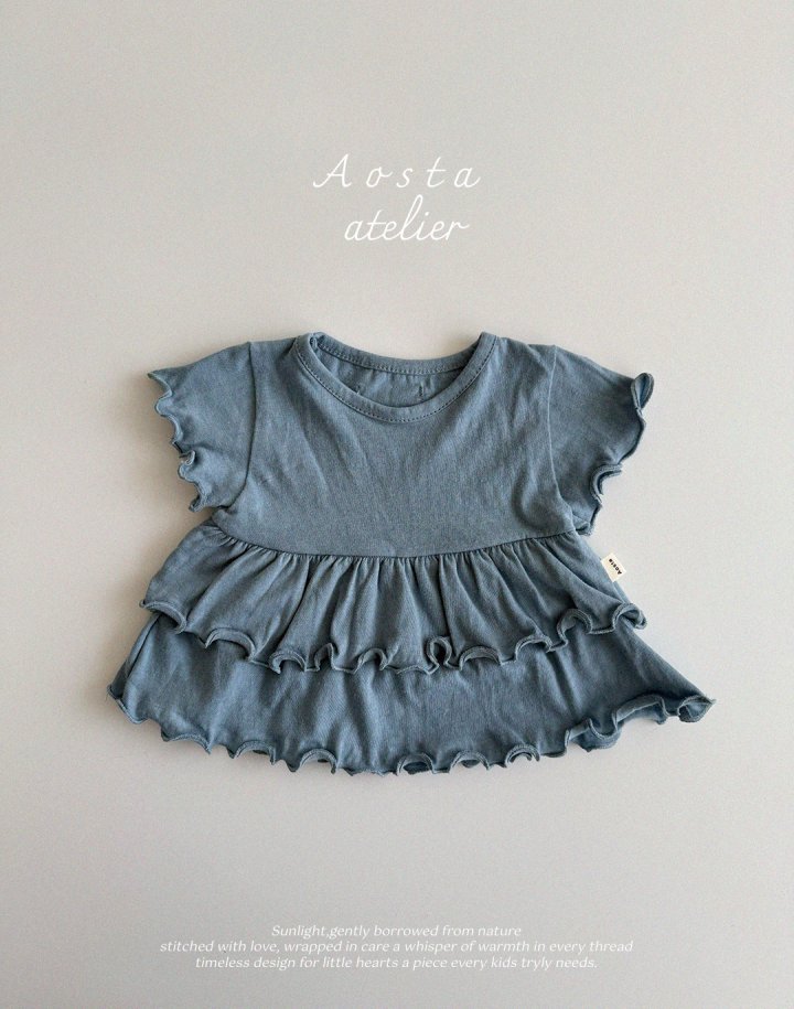 Aosta - Korean Baby Fashion - #babyclothing - Linen Frill Blouse - 3