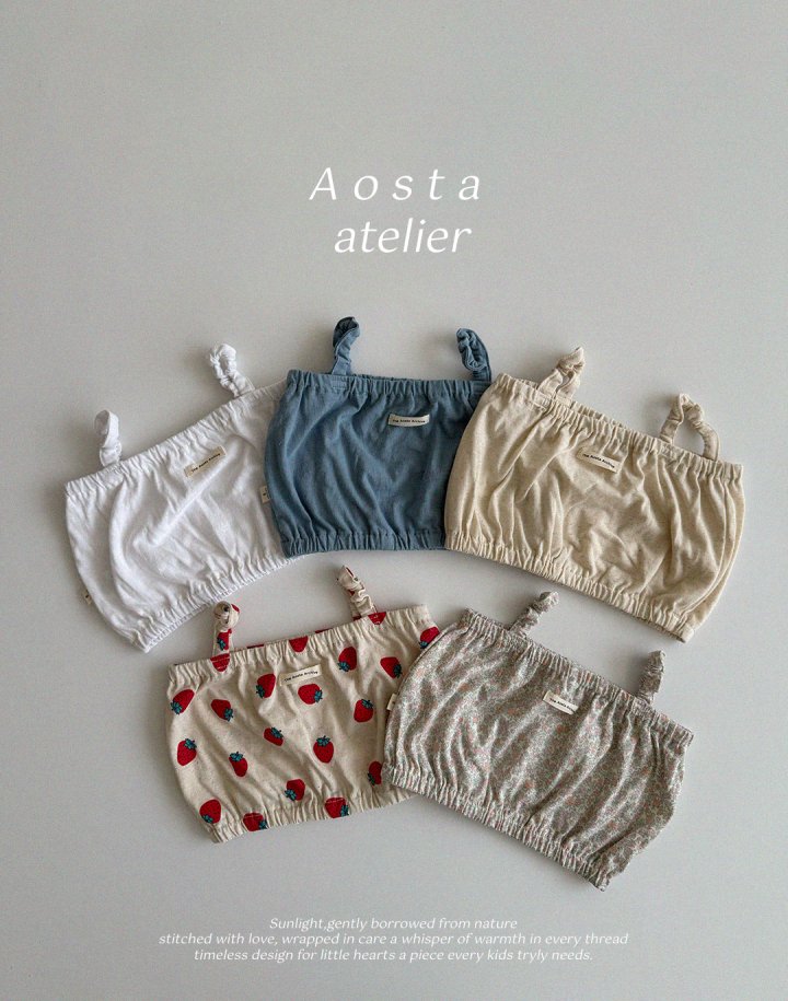 Aosta - Korean Baby Fashion - #babyclothing - Linen Top Blouse