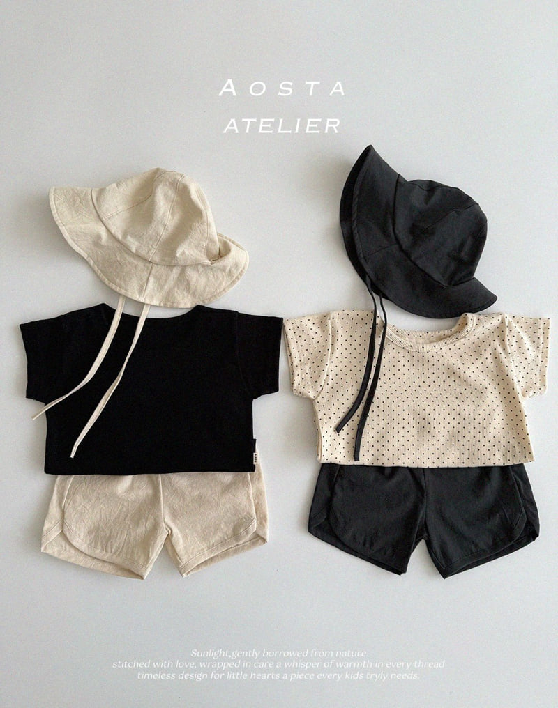 Aosta - Korean Baby Fashion - #babyclothing - Rib Short Sleeve Tee - 10