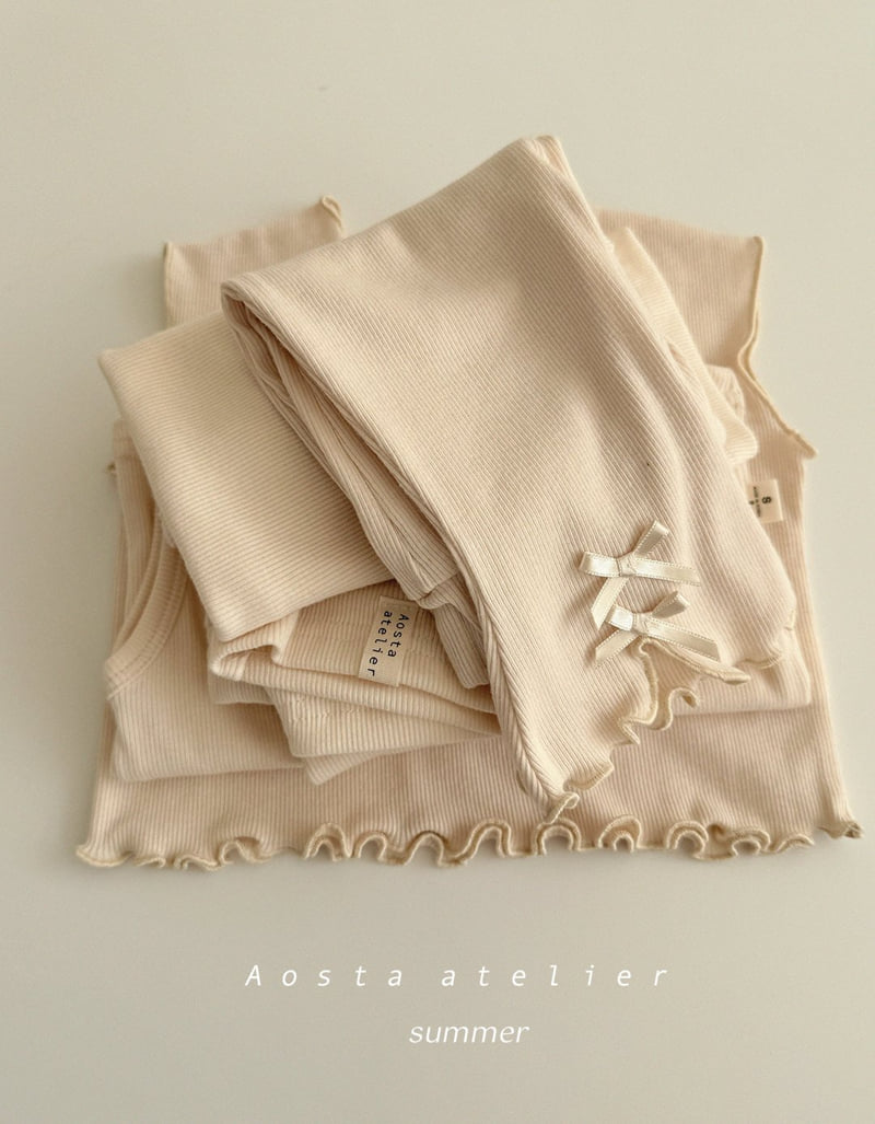Aosta - Korean Baby Fashion - #babyclothing - Rib Ribbon Pants - 9