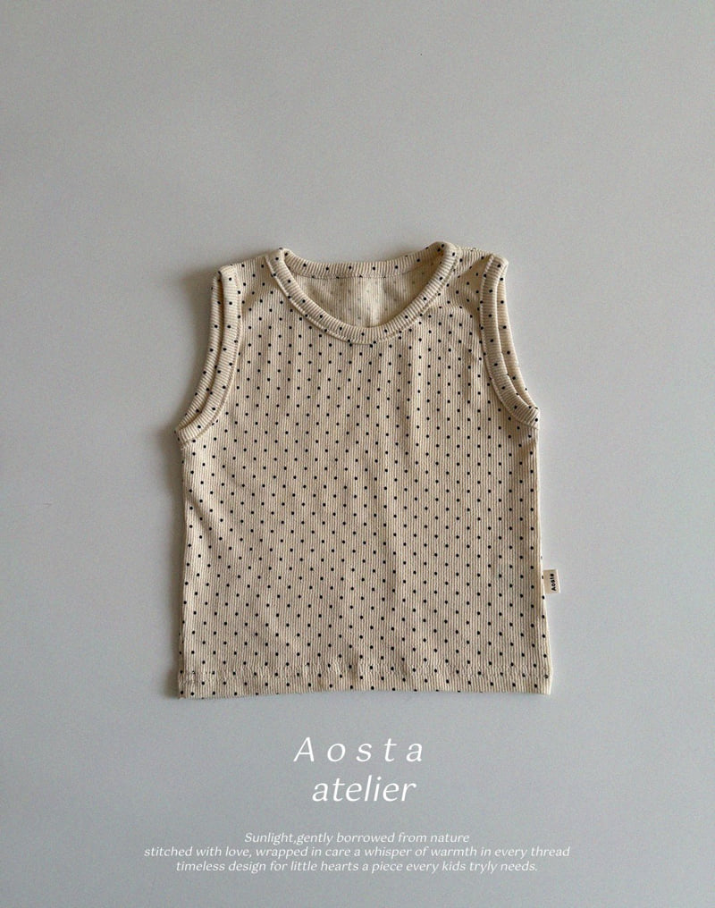 Aosta - Korean Baby Fashion - #babyclothing - Rib Sleeveless - 7