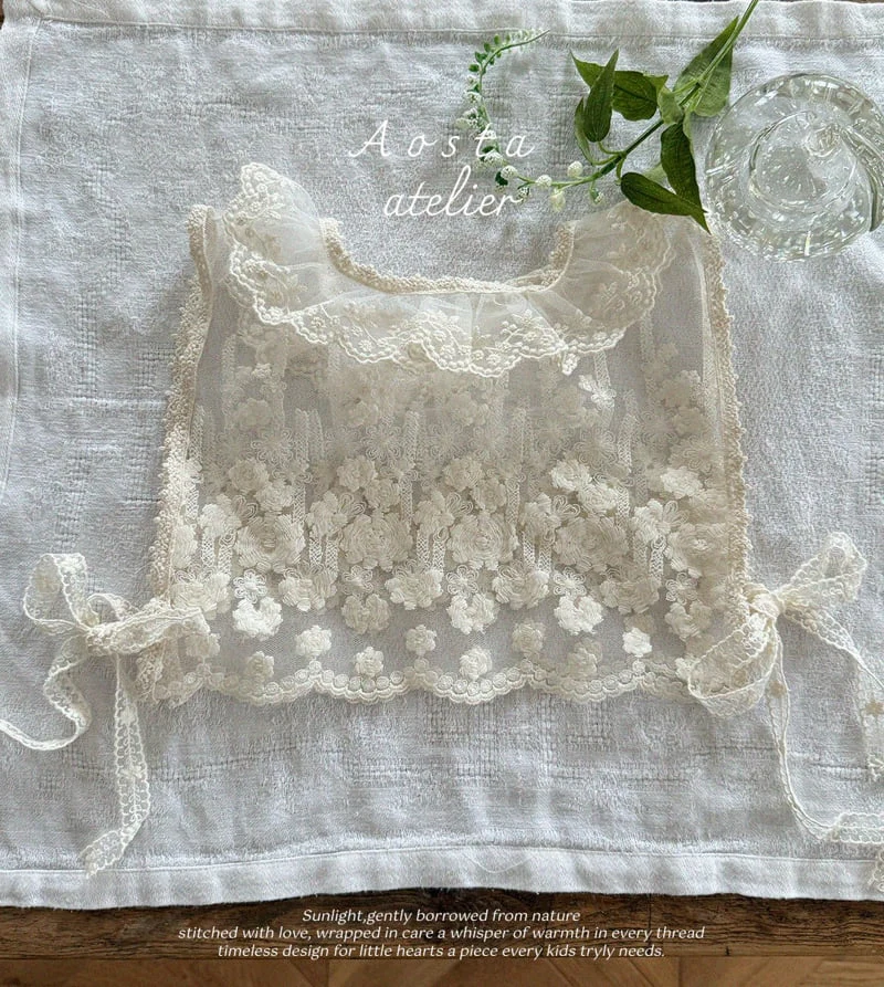 Aosta - Korean Baby Fashion - #babyclothing - Lace Vest - 3