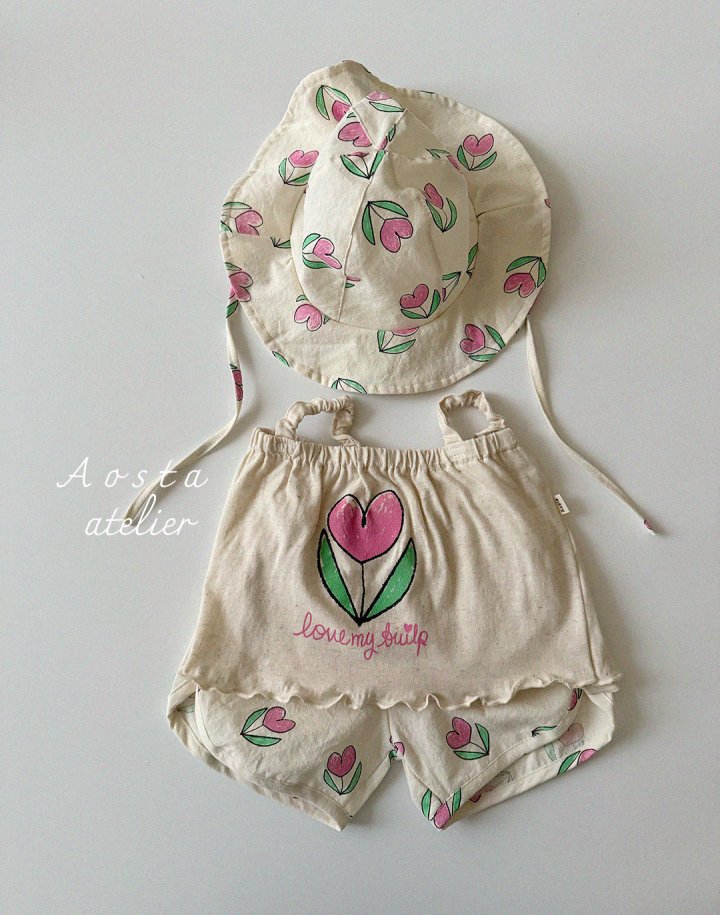 Aosta - Korean Baby Fashion - #babyfashion - Linen Tulip Blouse - 5