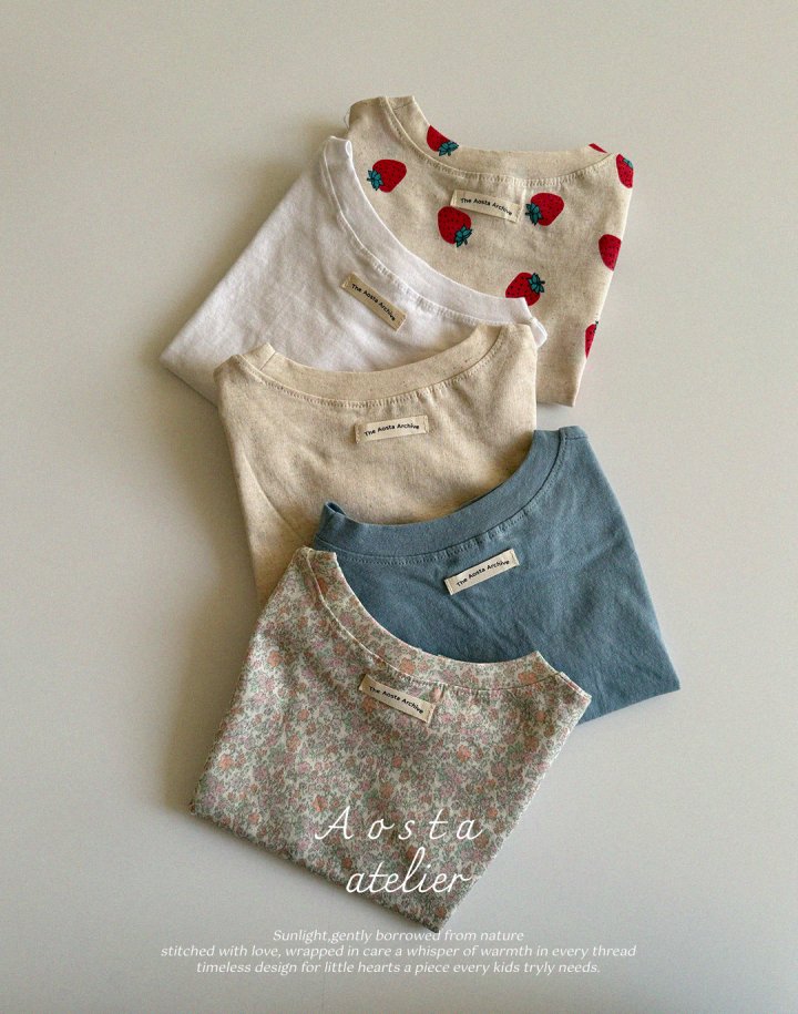 Aosta - Korean Baby Fashion - #babyfashion - Linen Tee - 3