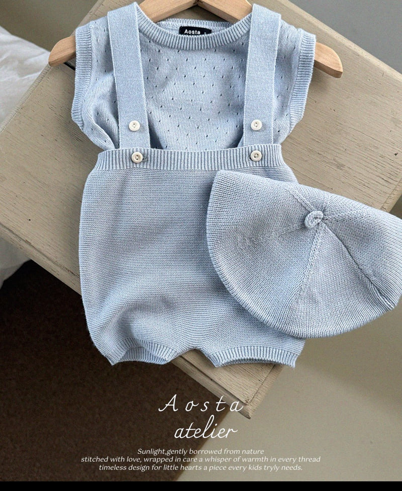 Aosta - Korean Baby Fashion - #babyfashion - Knit Manny Tee - 6