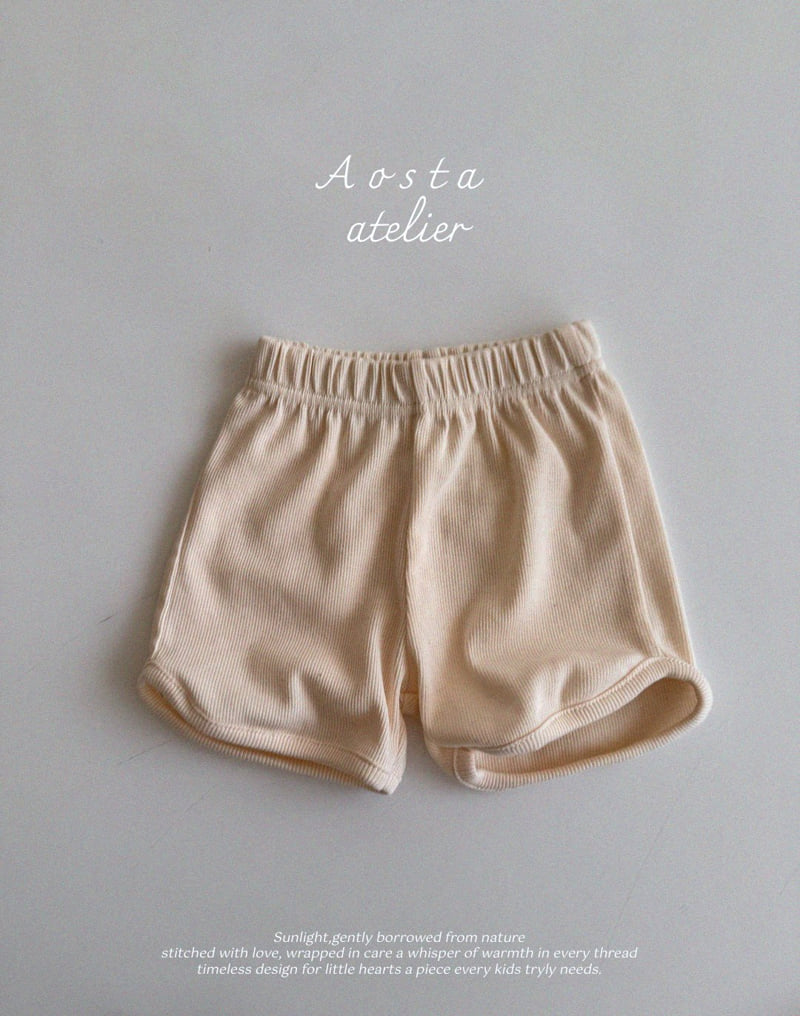Aosta - Korean Baby Fashion - #babyfashion - Rib Short Pants - 12