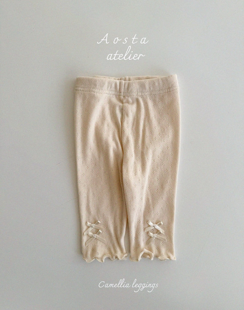 Aosta - Korean Baby Fashion - #babyfashion - Camellia Leggings - 2