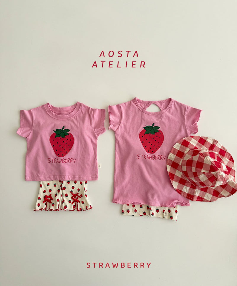 Aosta - Korean Baby Fashion - #babyfashion - Strawberry Tee - 12