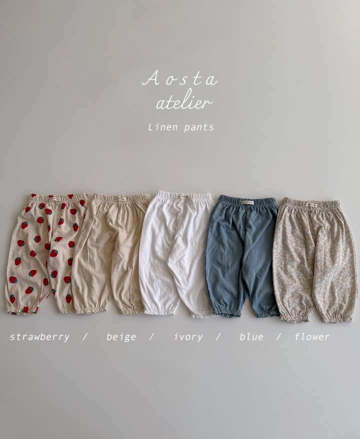 Aosta - Korean Baby Fashion - #babyfever - Linen Pants