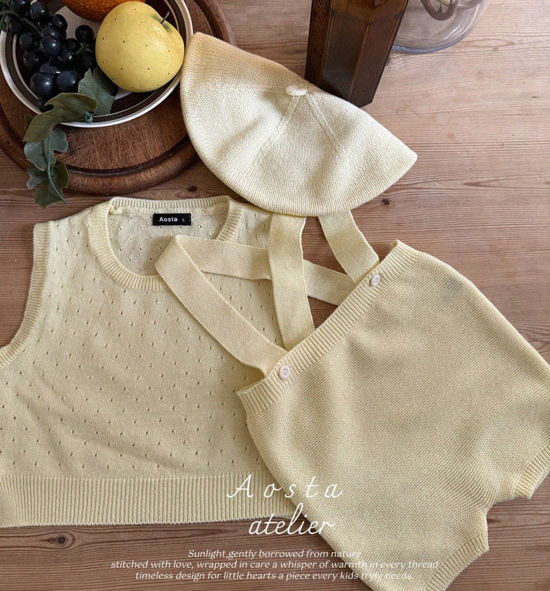 Aosta - Korean Baby Fashion - #babyfever - Knit Overalls - 8