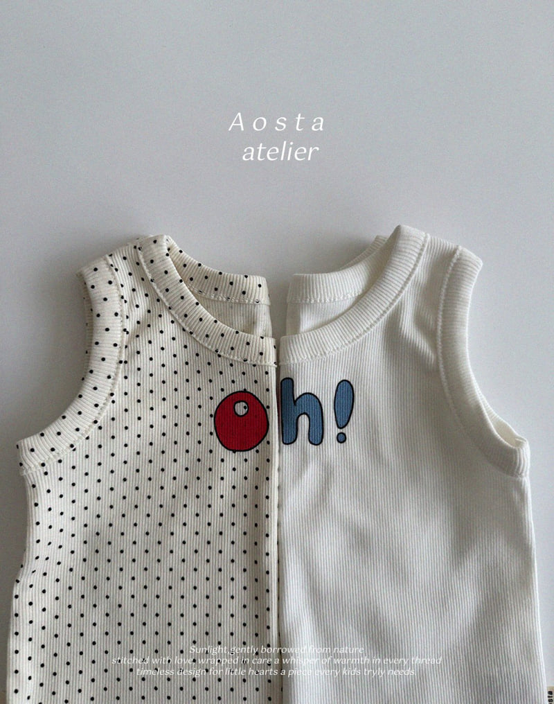 Aosta - Korean Baby Fashion - #babyfever - Rib Oh Sleeveless - 8
