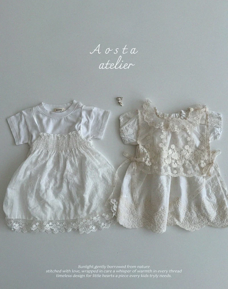 Aosta - Korean Baby Fashion - #babyfever - Lace Vest - 5