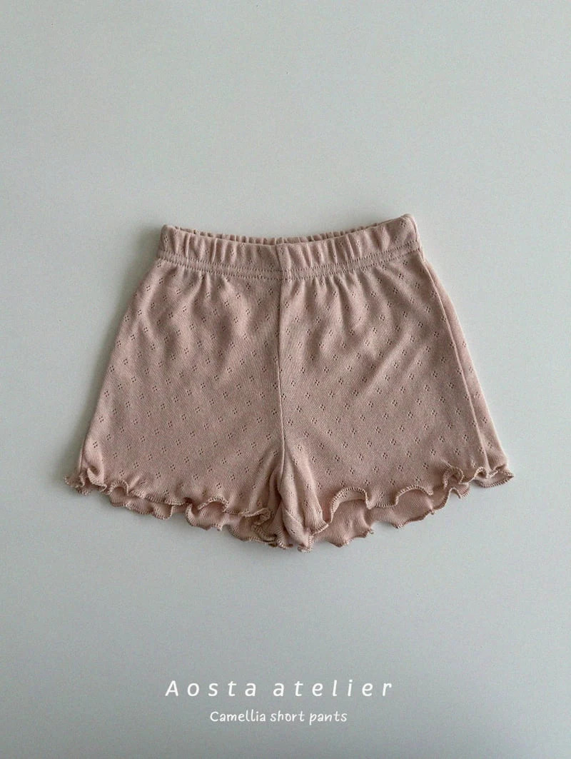 Aosta - Korean Baby Fashion - #babyfever - Camellia Short Pants - 5