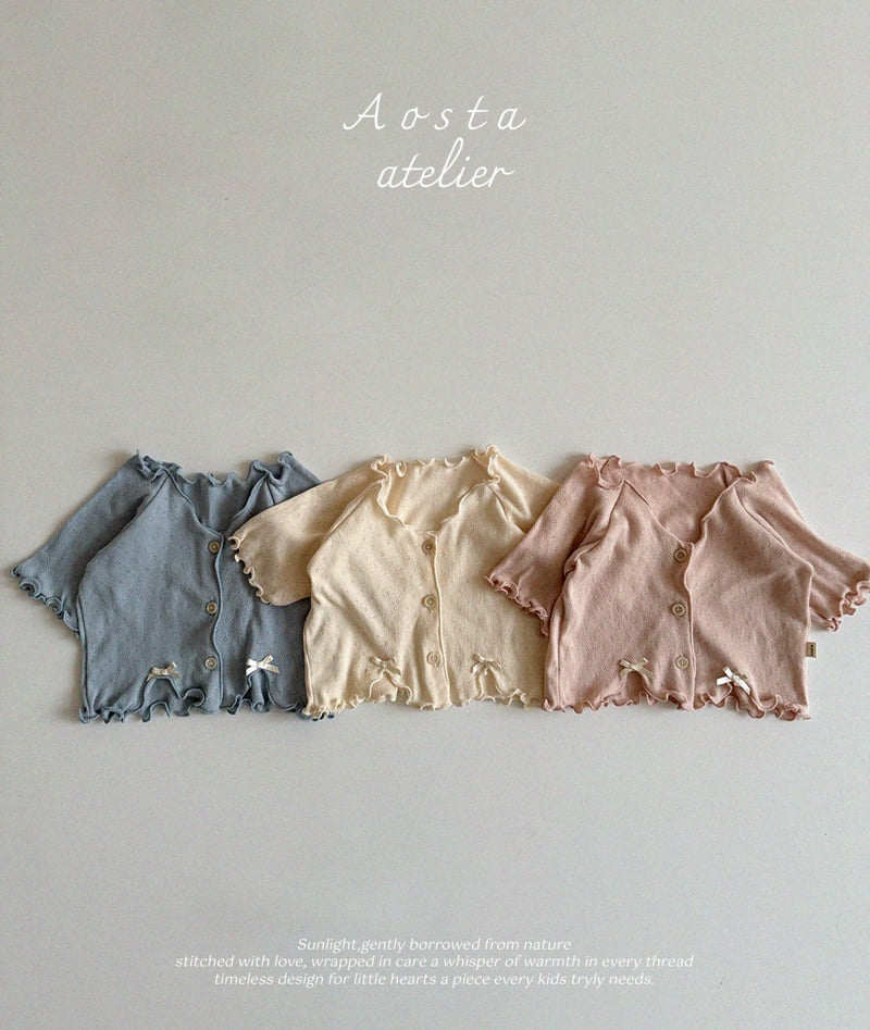 Aosta - Korean Baby Fashion - #babyfever - Camellia Cardigan